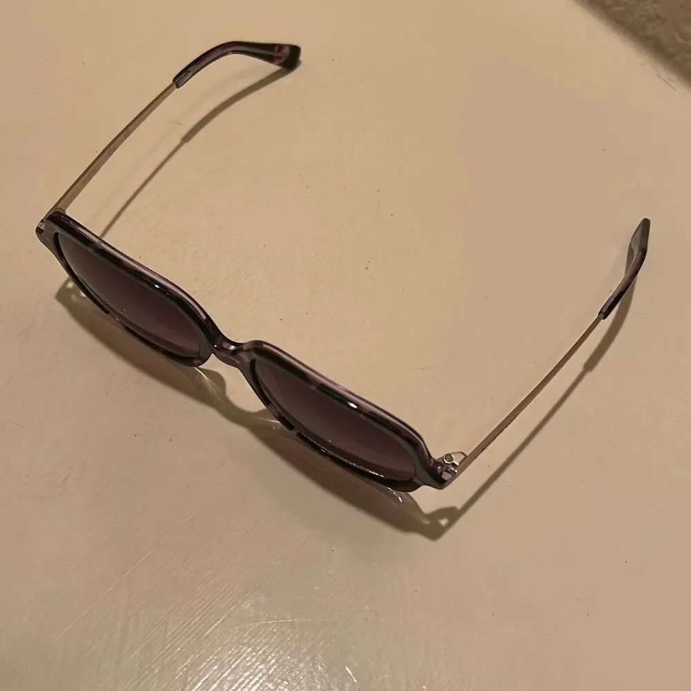 Kenneth Cole New York Oversized Sunglasses Purple Tortoiseshell Pattern KC00009